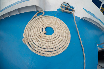 Coil of Rope in  boats