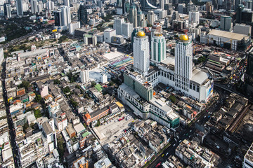 Skyscrapers of Bangkok city, Thailand. 