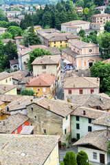 Fototapeta na wymiar the mountain village of Guiglia