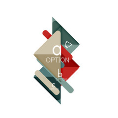 Triangle data visualization design, option infographic layout