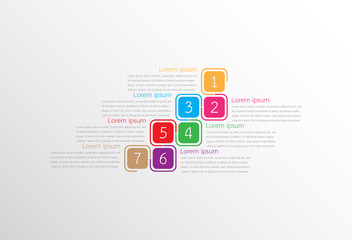 Vector infographic templates used for detailed reports. All 7 topics.