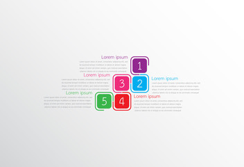 Vector infographic templates used for detailed reports. All 5 topics.