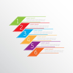 Vector infographic templates used for detailed reports. All 6 topics.