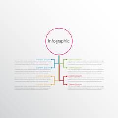 Vector infographic templates used for detailed reports. All 4 topics.