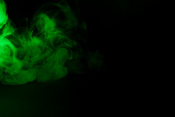 fluorescent lamp on black background