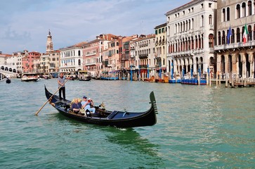 Obraz na płótnie Canvas Gondelfahrt, Canal Grande, Venedig