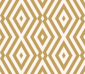 Gordijnen Lineaire naadloze abstracte achtergrond met ruiten. Gestreept oneindig geometrisch patroon. Vector illustratie. © _aine_