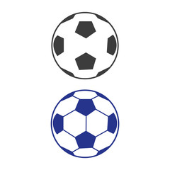 Soccer ball icon on white background.