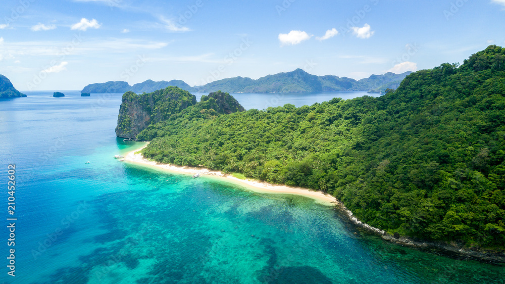 Wall mural El Nido Palawan Philippines Island Hopping Drone 