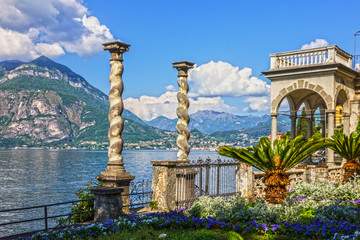 Varenna town, Villa Monastero, Como lake, Italy, Lombardy