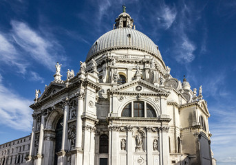 Fototapeta na wymiar Venice church Santa Maria della Salute architecture, Veneto, Italy