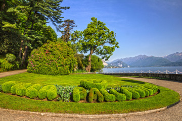 Stresa, Villa Pallavicino park, botanical garden, Maggiore lake, Lombardy, Italy