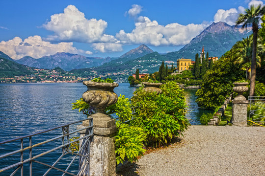 Como lake, Varenna town, Villa Monastero, Italy, Lombardy