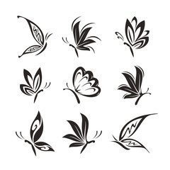 Creative Butterfly Logo Icon Vector