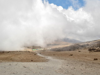 Kibo Camp in the Mount Kilimanjaro