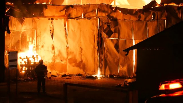 Firefighter Waiting For Orders