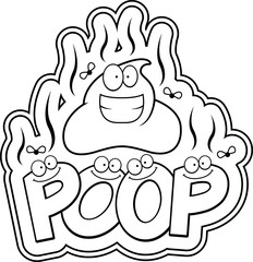 Cartoon Poop Text