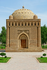 The Samanid mausoleum  located in the historic urban center of Bukhara, Uzbekistan
 - obrazy, fototapety, plakaty