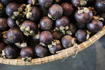 passion fruits in a wicker basket