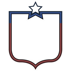 Isolated american emblem