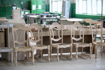 Making chairs.Manufacture of chairs