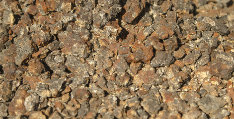 Mining Iron Big Peaces of Rocks Texture