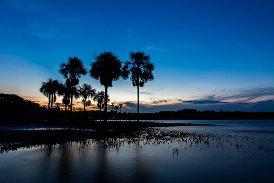 Canaima Lake Sunset
