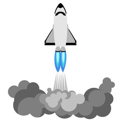 Rocket taking off