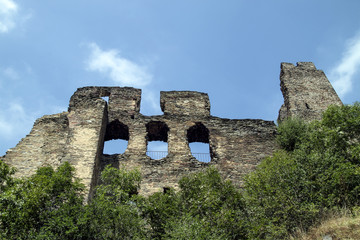 Fototapeta na wymiar Okor Castle Ruins