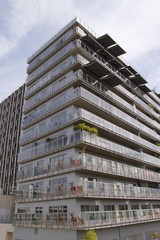 Immeuble moderne du quartier des Batignolles à Paris	