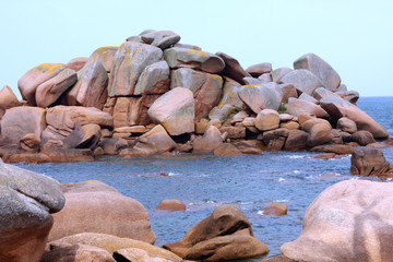 Côte de granit rose en Bretagne