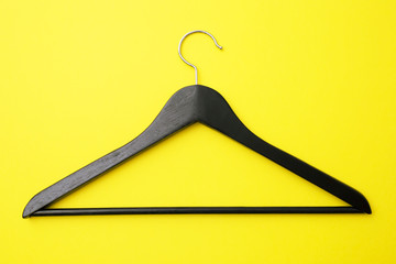 hanger on yellow background
