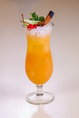 Tequila sunrise cocktail