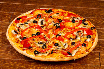 Pizza with mushroom