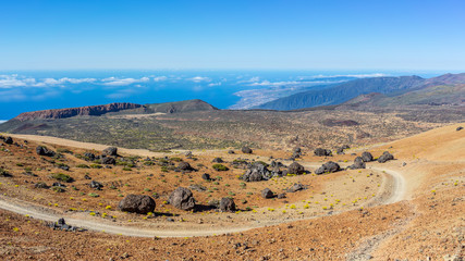 Teide volcano old eruption lava eggs