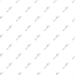 Baseball background from line icon. Linear vector pattern