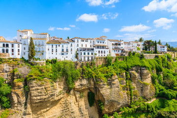 Fototapeta premium White houses on cliff in Andalusian village of Ronda, Spain