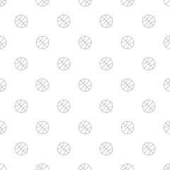 Basketball background from line icon. Linear vector pattern