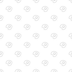 Scrambled eggs background from line icon. Linear vector pattern