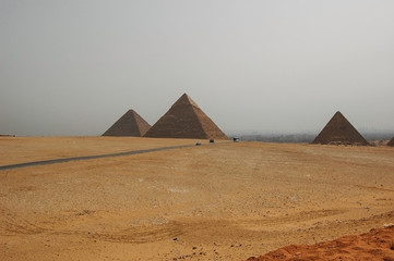 Fototapeta na wymiar Egyptian pyramids, Cairo