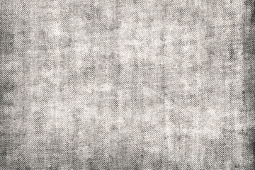 Grey messy aged burlap sackcloth fabric surface background