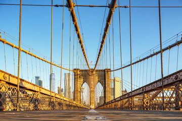 Brooklyn bridge in Manhattan, New York