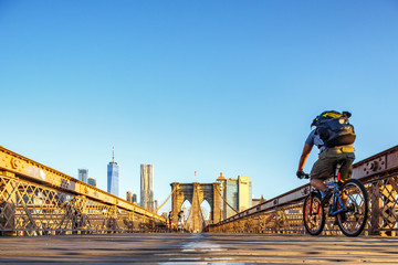 Brooklyn bridge in Manhattan, New York