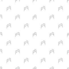 Headphones background from line icon. Linear vector pattern