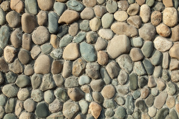 Sea pebble sea stones background natural polished