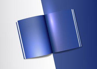 A4 Book Mockup Template Realistic Light Vector