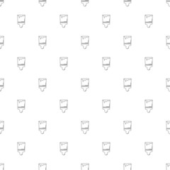 Paint brush background from line icon. Linear vector pattern