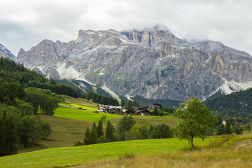 Fototapeta na wymiar view of Dolomites Alps