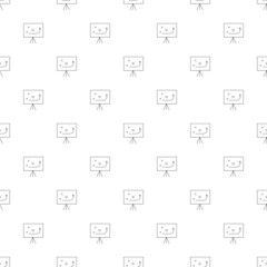 Strategy background from line icon. Linear vector pattern