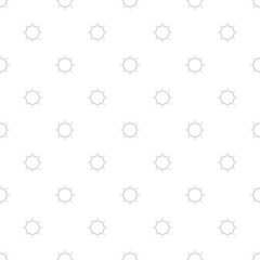 Sun background from line icon. Linear vector pattern